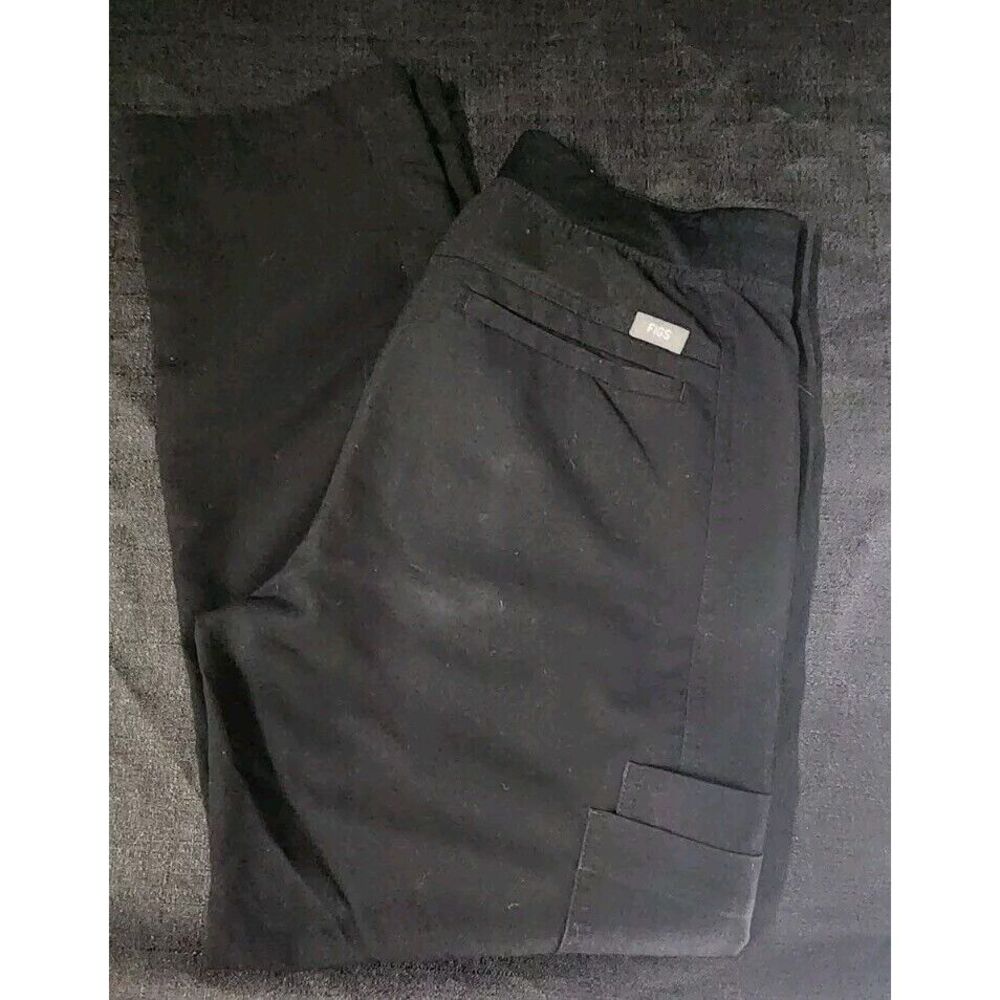 Figs Black Cargo Pants for Women